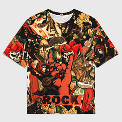 Футболка оверсайз мужская Король и шут рок средневековья, цвет: 3D-принт