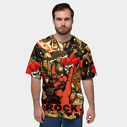 Футболка оверсайз мужская Король и шут рок средневековья, цвет: 3D-принт — фото 2