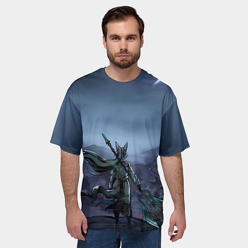 Мужская футболка оверсайз Honkai Star Rail Feixiao / 3D-принт – фото 3