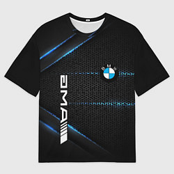 Мужская футболка оверсайз BMW metal steel