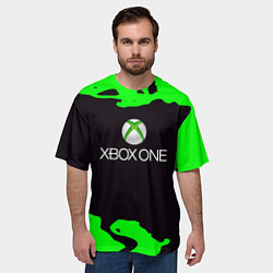 Футболка оверсайз мужская Xbox fire green, цвет: 3D-принт — фото 2