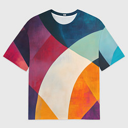 Мужская футболка оверсайз Геометрическая иллюстрация