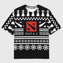 Футболка оверсайз мужская Dota pattern game, цвет: 3D-принт