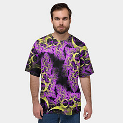 Футболка оверсайз мужская Абстракция фракталов, цвет: 3D-принт — фото 2