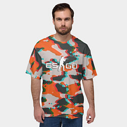 Футболка оверсайз мужская Камуфляж из игры ксго, цвет: 3D-принт — фото 2