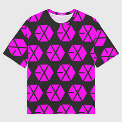 Футболка оверсайз мужская Exo логотип, цвет: 3D-принт