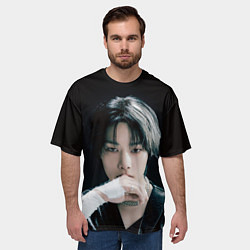 Футболка оверсайз мужская Stray Kids I N Giant concept, цвет: 3D-принт — фото 2