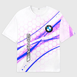 Футболка оверсайз мужская BMW спортивный стиль, цвет: 3D-принт