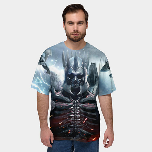 Мужская футболка оверсайз Призрачные всадники / 3D-принт – фото 3