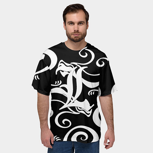 Мужская футболка оверсайз Death Note japan anime / 3D-принт – фото 3