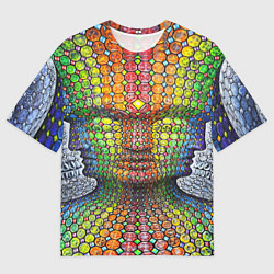 Футболка оверсайз мужская Оптические стёкла, цвет: 3D-принт