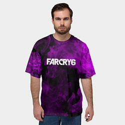 Футболка оверсайз мужская Farcry neon fire, цвет: 3D-принт — фото 2