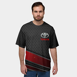 Футболка оверсайз мужская Toyota auto car, цвет: 3D-принт — фото 2
