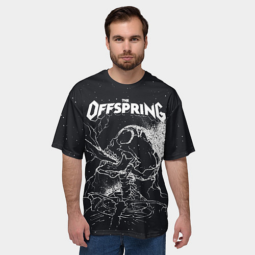 Мужская футболка оверсайз The offspring Supercharged / 3D-принт – фото 3