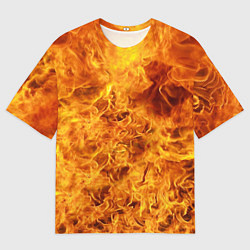 Мужская футболка оверсайз Весь в огне