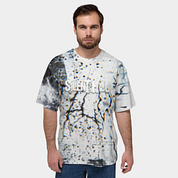 Футболка оверсайз мужская Silenthill текстура глитч, цвет: 3D-принт — фото 2