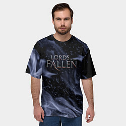 Футболка оверсайз мужская Lord of the fallen fire, цвет: 3D-принт — фото 2