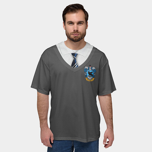 Мужская футболка оверсайз Форма Когтеврана / 3D-принт – фото 3