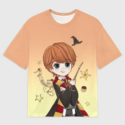 Футболка оверсайз мужская Рон Уизли, цвет: 3D-принт