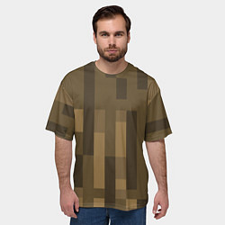 Футболка оверсайз мужская Wood - Minecraft, цвет: 3D-принт — фото 2