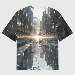 Мужская футболка оверсайз Сюрреализм абстракция