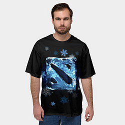 Футболка оверсайз мужская Dota 2 - ice, цвет: 3D-принт — фото 2