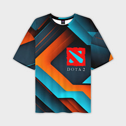 Футболка оверсайз мужская Dota 2 абстракция из линий, цвет: 3D-принт