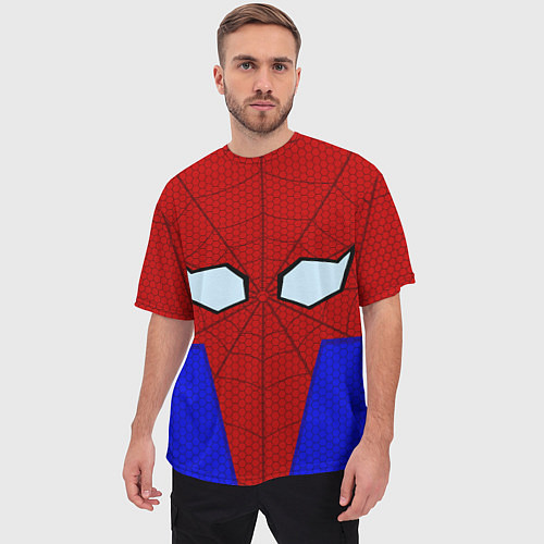 Мужская футболка оверсайз Spider-Man - eyes / 3D-принт – фото 3