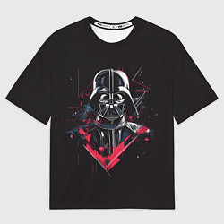 Футболка оверсайз мужская Darth Vader on black, цвет: 3D-принт
