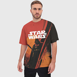 Футболка оверсайз мужская Darth Vader - Star Wars, цвет: 3D-принт — фото 2