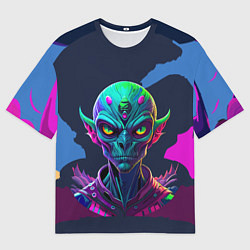 Футболка оверсайз мужская Чужак с другой планеты, цвет: 3D-принт