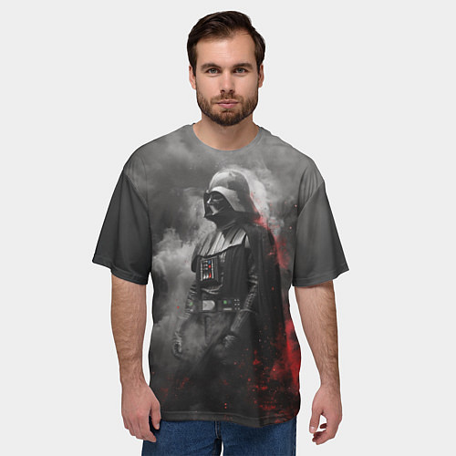 Мужская футболка оверсайз Дарт Вейдер - ситх / 3D-принт – фото 3