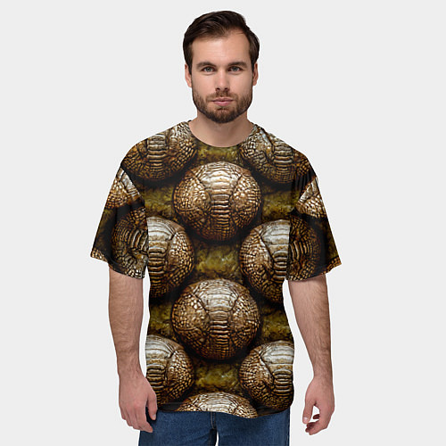 Мужская футболка оверсайз Броненосцы / 3D-принт – фото 3