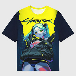 Футболка оверсайз мужская Rebecca cyberpunk, цвет: 3D-принт