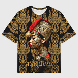 Футболка оверсайз мужская Тайский Новый год, цвет: 3D-принт