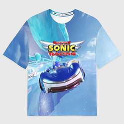Футболка оверсайз мужская Team Sonic racing - speed, цвет: 3D-принт