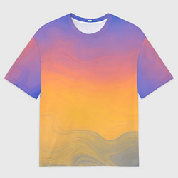 Футболка оверсайз мужская Яркий градиент, цвет: 3D-принт