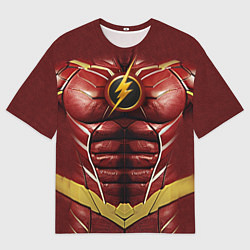 Футболка оверсайз мужская Костюм флэша, цвет: 3D-принт