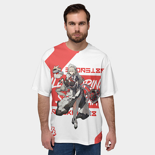 Мужская футболка оверсайз Александрина Себастиан - ZZZ / 3D-принт – фото 3