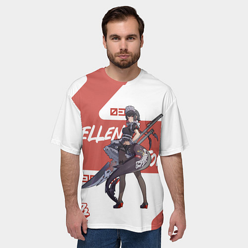 Мужская футболка оверсайз Эллен Джо - ZZZ / 3D-принт – фото 3