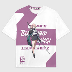 Футболка оверсайз мужская Цукисиро Янаги - ZZZ, цвет: 3D-принт