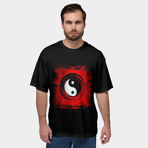 Мужская футболка оверсайз Японский арт / 3D-принт – фото 3