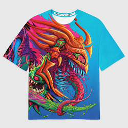 Футболка оверсайз мужская Скоростной зверь монстр, цвет: 3D-принт
