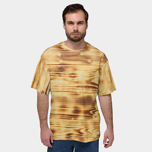 Мужская футболка оверсайз Доски / 3D-принт – фото 3