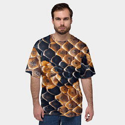 Футболка оверсайз мужская Змеиный талисман, цвет: 3D-принт — фото 2