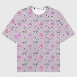 Футболка оверсайз мужская Голуби и семечки, цвет: 3D-принт