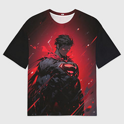 Футболка оверсайз мужская Злой Супермен, цвет: 3D-принт