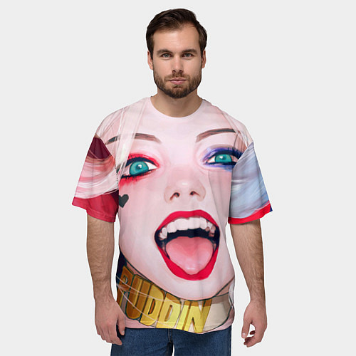 Мужская футболка оверсайз Харли квин / 3D-принт – фото 3