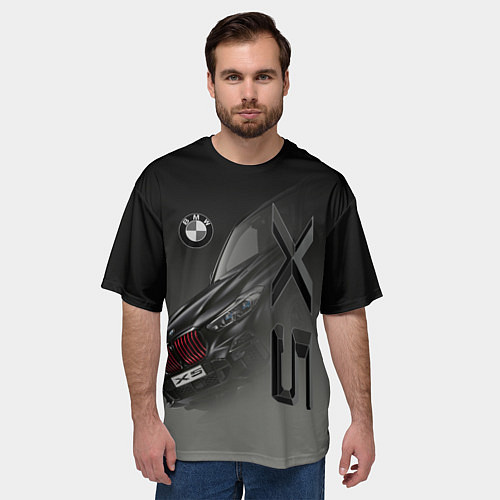 Мужская футболка оверсайз X 5 / 3D-принт – фото 3