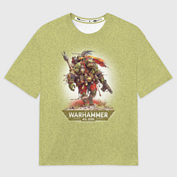 Футболка оверсайз мужская Воин орк Warhammer, цвет: 3D-принт